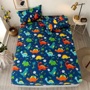 【SG】100% Cotton Fitted Bedsheet Bedsheet Super Soft Cartoon Bed Sheet Cute Fitted Sheet Soft Bed Cover Pillow Case for Girls Teens Kids