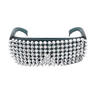 Novelty Punk Dancing Sunglasses With Full Rivet Studded For Various Occasion Everyday Use and Cosplay Party Dressingup