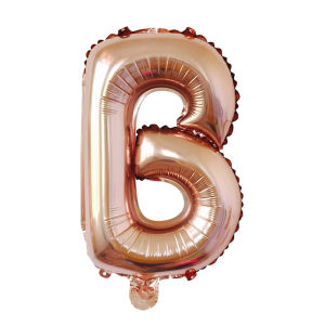 16inch A-Z rose gold Letter Balloon metallic rose DIY Lettering Name Backdrop Party Supplies For Birthday Valentines Wedding Decorations Design Souvenir Christening Anniversary Baby Shower Background New Year Balloons Package Set On Sale