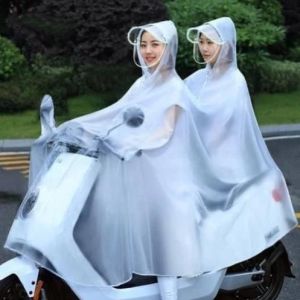 Áo mưa tuyết cánh rơi 2 đầu Hàn Quốc có kính che mặt trong suốt trắng chất xịn Phukienprocare