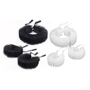 Adjustable Tie Ruffled Collar Wrist Cuffs For Victorian Age Costumes and Cosplay Halloween Accessory