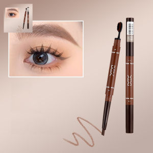 Double Ended Eyebrow Pencil Waterproof Long Lasting Natural Look Smudge Proof Sweatproof Defined Strokes Eyebrow Makeup Tool