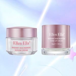 ELLEN ELLA Double Whitening Partner-Deep Whitening Instant Brighten Facial Moisturizer Long lasting