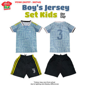 Boy’s Jersey Set Kids | V-Neck Collar | Cool Fabric Breathable & Washable | Size S–XL