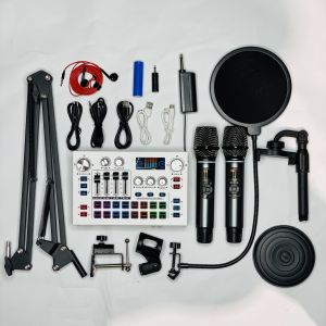 Combo Karaoke Thu Âm Livestream Gia Đình Giá Rẻ - Soundcard X7 + Micro Chính Hãng AK298 + Phụ Kiện Đi Kèm - Dễ Dàng Kế Nối Sử Dụng