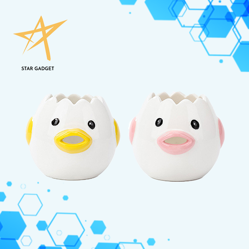 Ceramic Egg Yolk Separator Protein Separation Tool Food Grade Egg White