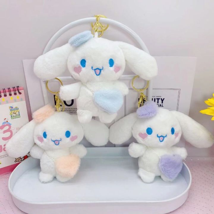 พวงกุญแจ จี้ตุ๊กตานุ่ม รูปการ์ตูน Sanrio Cinnamoroll Kuromi น่ารัก เหมาะกับของขวัญ สําหรับตกแต่งกระเป๋านักเรียน