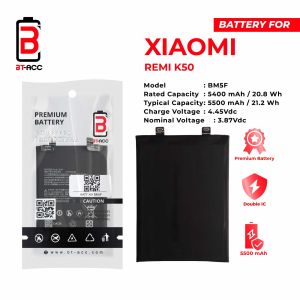 BT ACC Battery Baterai Batre For Xiaomi Redmi K50 Battery BM5F With 5500mAh