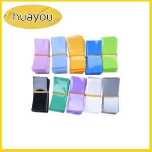 huayou 100pcs 18650 Battery Wrap PVC Heat Shrink Tubing Pre-cut Precut