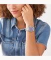 Fossil Heritage Lilac Dial Automatic Stainless Steel Jam Wanita - ME3246. 