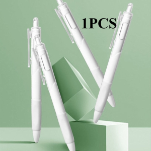 0.5mm Macaron Gel Pen Press - Black Retractable Signature Pen for School Stationery Supplies Office