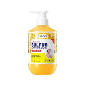 SADOER Sulphur Mite Removal Shower Gel Deeply Anti acne Mite Remove Moisturizing 500ML