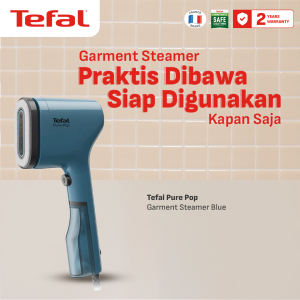 TEFAL Handheld Steamer / Setrika Uap Pure Pop Garment Steamer Blue