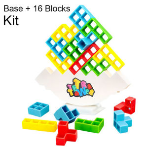 Tetra Tower Game Stacking Blocks Balance Game Brick Toy Puzzle Board Games Early Kids Education Toys LZC-Tetra-Tower-Kit