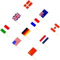 100pcs Tusuk Gigi Bendera Negara Dekorasi Bendera Tusuk Gigi Tusuk Bendera Untuk Pesta Perayaan. 