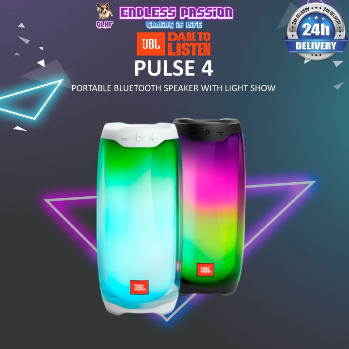 JBL Pulse 4 - Waterproof Portable Bluetooth Speaker with Light Show