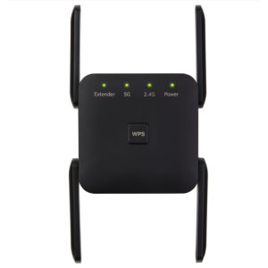 [SG In Stock]1200Mbps WIFI Extender Dual Band WiFi Repeater 2.4G/5G Signal Booster Range Extender with 4 Antennas