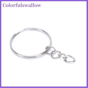 Colorfulswallow 150pcs vòng chìa khóa với chuỗi chia nhảy nhẫn với vít mắt pins DIY Keychain