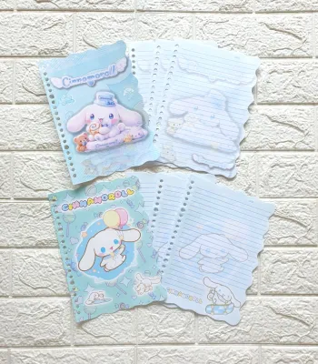 Loose Leaf Fancy Karakter Isi Map Binder Hologram/ Ukuran A5