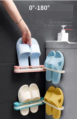 Holder Rak Penyimpanan Sepatu Sendal Sandal Tempel Gantung Dinding