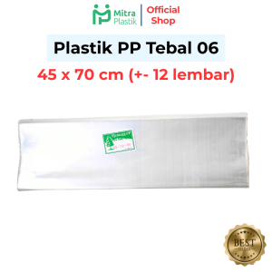 Plastik PP 45x70 Tebal 06 Kantong Plastik Snack Keripik Tebal Bening Transparan