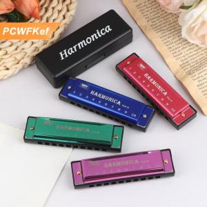 【PCWFKef】 Harmonica Key của C 10 Lỗ Diatonic Harmonica C Với Trường Hợp Cho Người Mới Bắt Đầu Sinh Viên Trẻ Em Quà Tặng Blues Với Trường Hợp