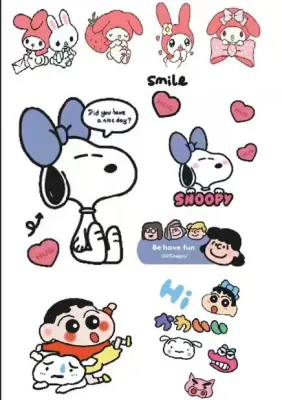 【พร้อมจัดส่ง】สติ๊กเกอร์การ์ตูน สติกเกอร์Diy สติกเกอร์น่ารัก นำกลับมาใช้ใหม่ได สติ๊กเกอร์ บางเบา