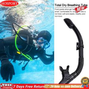 [HOSPORT Official Mall]Diving Snorkel Silicone Full Dry Mouthpiece Swimming Underwater Diving Air Tube