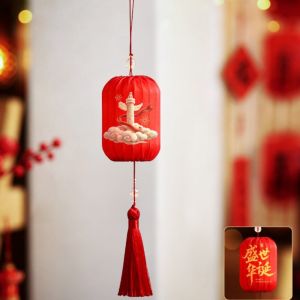 NovaWear lanterns decoration New Chinese Mid-Autumn Festival Lantern Luminous Ancient Style New Chinese Tassel Lantern Portable with Tassel Small Lantern Ornament Mid Autumn Festival
