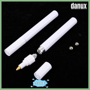 danux Empty Refillable Pen Blank 3-6Mm Double Head Reversible Nib Paint Pen Fine Nib Marker Aluminum Pipe Paint Pen Accessories