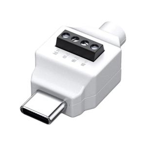 USB Type C Male to 5Pin/4pin Terminal Solderless Connectors for Fast Wiring and Device RepairOnly Supprt 65W Charging