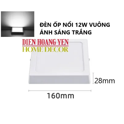 Đèn Led Ốp Trần Nổi 24W-18W Tròn/Vuông Siêu Sáng - Tiết Kiệm Điện Năng Bảo Hành 1 Năm