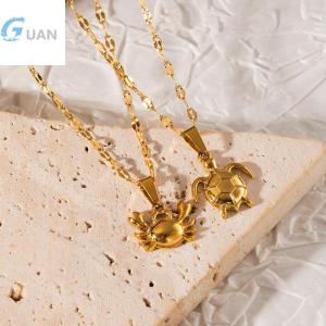 [COD] GUAN สร้อยคอจี้แฟชั่นมหาสมุทรสำหรับผู้หญิงผู้หญิงเครื่องประดับสร้อยคอรูปปลาดาวทำจากสเตนเลสสตีลสร้อยคอรูปปลาดาว