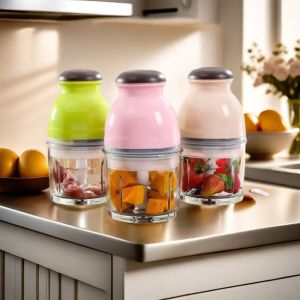 TAQ57 มอเตอร์ทรงพลัง ผสมเครื่องปั่นไฟฟ้า ปลั๊ก EU 700มล. ที่บดเนื้อ โปรเซสเซอร์อาหาร ตามหลักสรีรศาสตร์ คั้นน้ำผลไม้ ครัวบ้าน