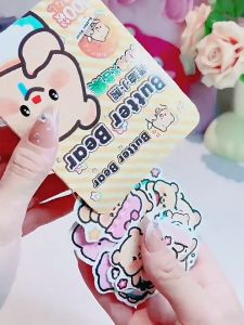 Pelekat Kartun Sticker Cartoon Yellow Banana Cute Deco Stickers Set Scrapbook Kids Stationery Gift Box Collectible Stickers