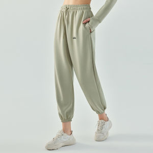 alo กางเกงโยคะ yoga กีฬากลางแจ้งสำหรับฤดูใบไม้ร่วงและฤดูหนาวการวิ่งจั๊มพิลาทิสเต้นรำเก้าจุดกางเกงออกกำลังกายแห้งเร็ว