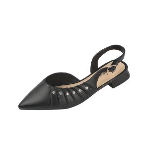 Lady jelly pointed sandals 女士防尖头平底凉鞋防水胶鞋