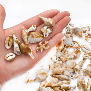 30 Gam/túi Vỏ Nhựa Acrylic Hỗn Hợp Hạt Hình Sao Biển Ốc Xà Cừ Để Làm Vòng Tay Vòng Cổ Bông Tai Trang Trí Nhà Cửa Thủ Công Tự Làm