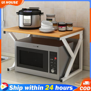 2/3 Layer Microwave Shelves Microwave Shelf Multi-purpose Storage Rack Wooden Kitchen Racks