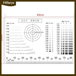 [Hillarys] Vết nứt tương phản vật nuôi chấm dòng kiểm tra chất lượng bề mặt Gauge Point Gauge phim trong suốt Stain thẻ so sánh thẻ
