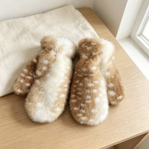 MODERNLUX Đã được làm dày Khăn choàng cổ ấm áp mềm mại. Hươu con dễ thương Chống lạnh Dây buộc tóc Sáng tạo Phụ kiện trang trí cho trang phục cosplay. Bịt tai Mùa Thu Đông