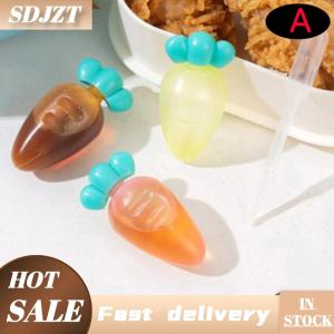 SDJZT 3 4pcs Mini Gia vị bóp chai Salad Dressing Ketchup bóp Jar container nhựa xách tay Hộp Ăn Trưa nước sốt phun chai