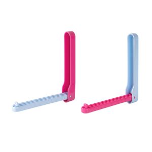 GUDAN 2Pcs แบบพับได้ ราวตากผ้าพับได้ แบบพกพา แบบยืดหดได้ ที่แขวนผ้าแห้ง หลายฟังก์ชัน ไม้แขวนเสื้อ ชั้นเก็บของติดผนัง ภายในอาคาร