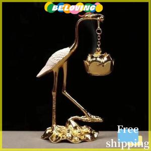 Beloving Flash Sale Crane Incense Holder Stove Lotus Incense Antique Alloy Lotus Hanging Stove Tea Ceremony Craft Household Decoration