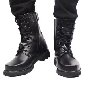 Cao cổ giày chiến thuật mũi thép Giày chiến đấu nam khởi động quân đội Giày Đi Bộ Đường Dài Ngoài trời hoạt động cỡ giày 37-46