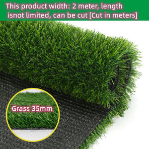 35MM Artificial Grass 2Mx0.5M/2Mx1M Outdoor Carpet Balcony Garden Sports Field Synthetic Thick Lawn Astro Lawn Carpet Ideal for Indoor/Outdoor Fake Grass Carpet