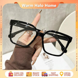 Black Anti-Radiation Oversized Square Eyeglasses Fashion Big Frame Glasses for Men and Women