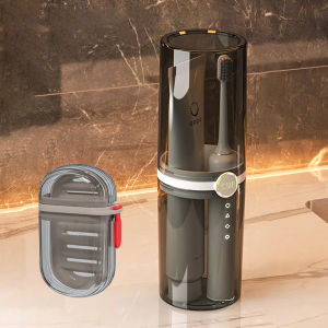 Transparent Soap Case Toothbrush Travel Wash Cup Portable Rinse Toothpaste Box Soap Holder Waterproof Soap Storage Lid Mouthwash Cup Sealed Wash Set Organizer