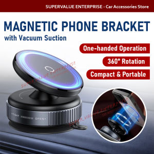 Magnetic Phone Holder 360 Degree foldable Rotation Strong Vacuum Car Phone Holder