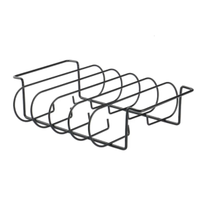Multiple Purpose Outdoor Barbecue Rustproof Steel Rib Rack High Capacity Design Condensed Pliable Structure Easy Clean For Barbecue Expeditions